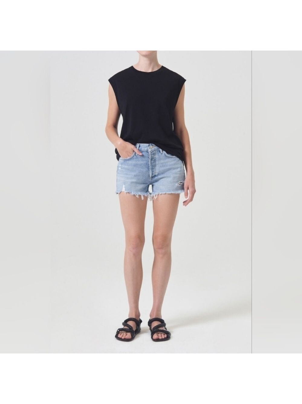 Agolde Parker Cut Off Shorts size 24 in VGUC